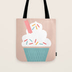 Ice Cream (Peach) Tote Bag Gallery Image 1