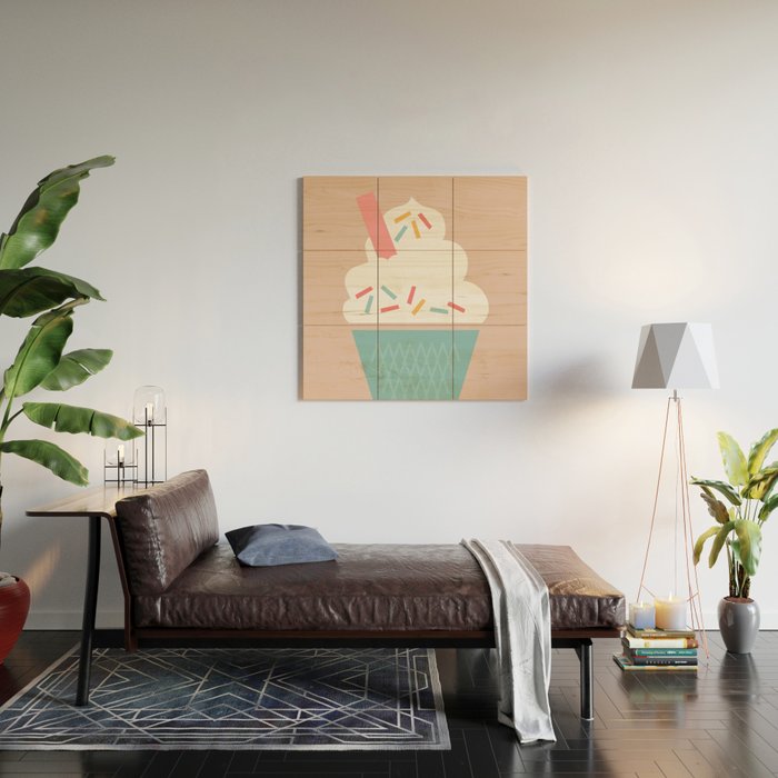 Ice Cream (Peach) Wood Wall Art Gallery Image 2