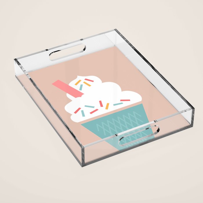 Ice Cream (Peach) Acrylic Tray Gallery Image 1