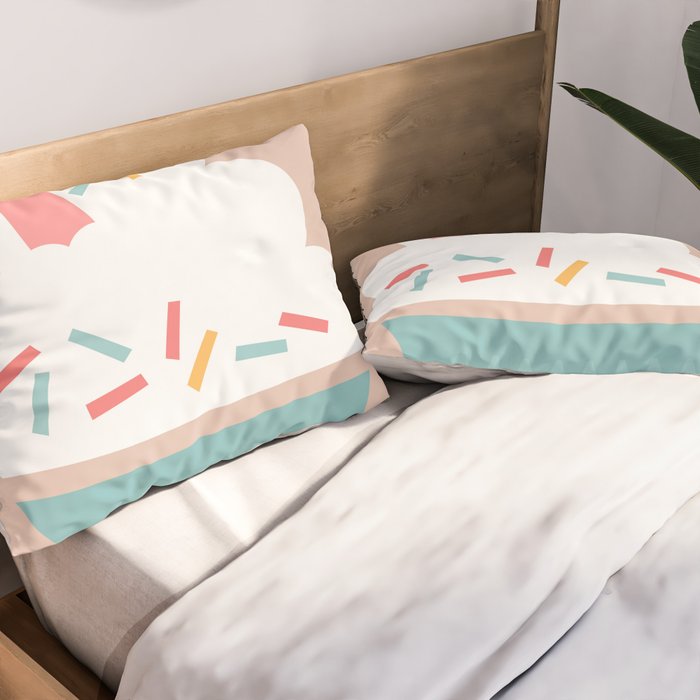 Ice Cream (Peach) Pillow Sham Gallery Image 2