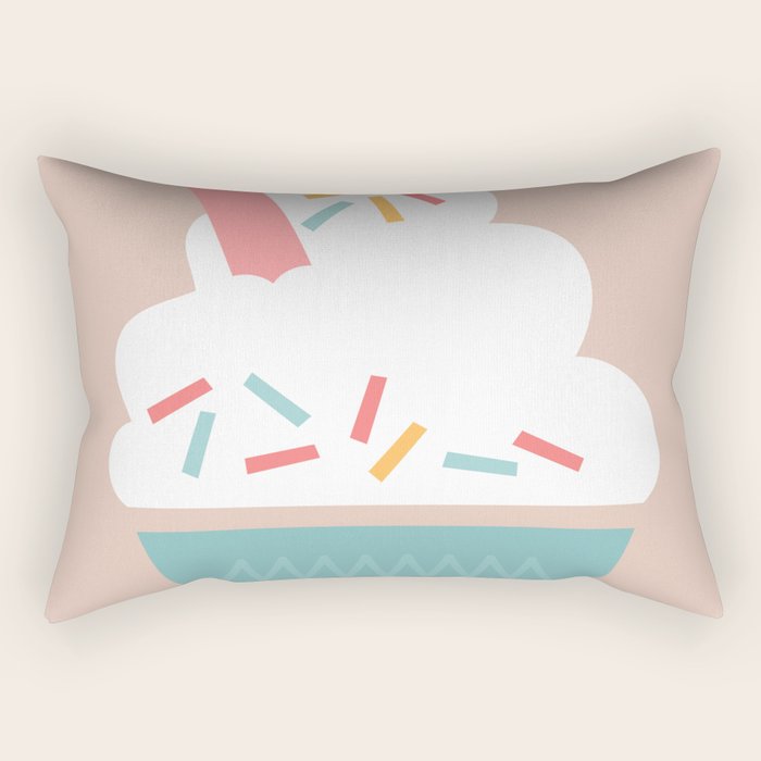 Ice Cream (Peach) Rectangular Pillow Gallery Image 2