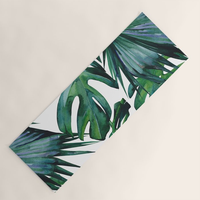 Tropical Palm Leaves Classic Yoga Mat Gallery Image 1
