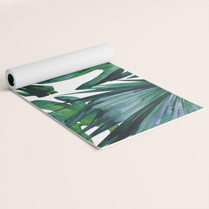 Tropical Palm Leaves Classic Yoga Mat Gallery Image 2
