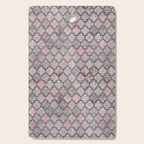 Vintage Moroccan Tiles Grey, Blush And Smoke Pink Cutting Board Gallery Image 1