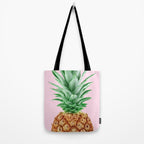 Pink Pineapple Tote Bag Gallery Image 2