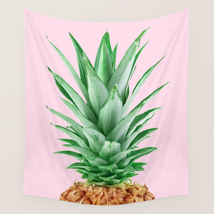 Pink Pineapple Wall Tapestry Gallery Image 4