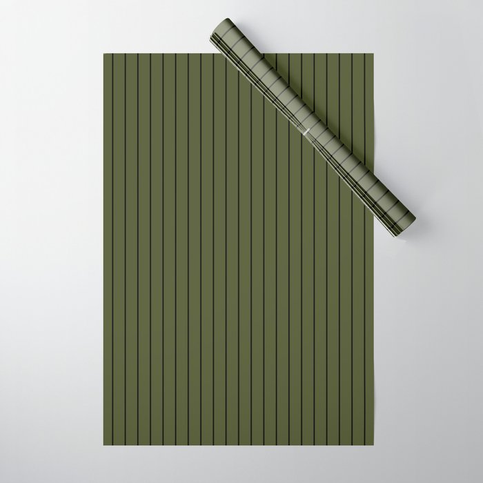 Minimal Arch XII Dark Green Modern Geometric Lines Wrapping Paper Gallery Image 1