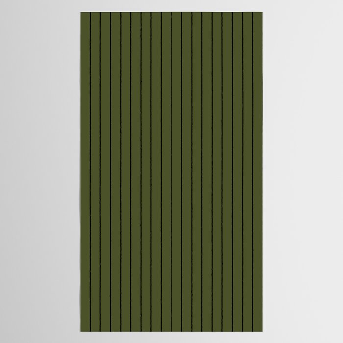 Minimal Arch XII Dark Green Modern Geometric Lines Tablecloth Gallery Image 2