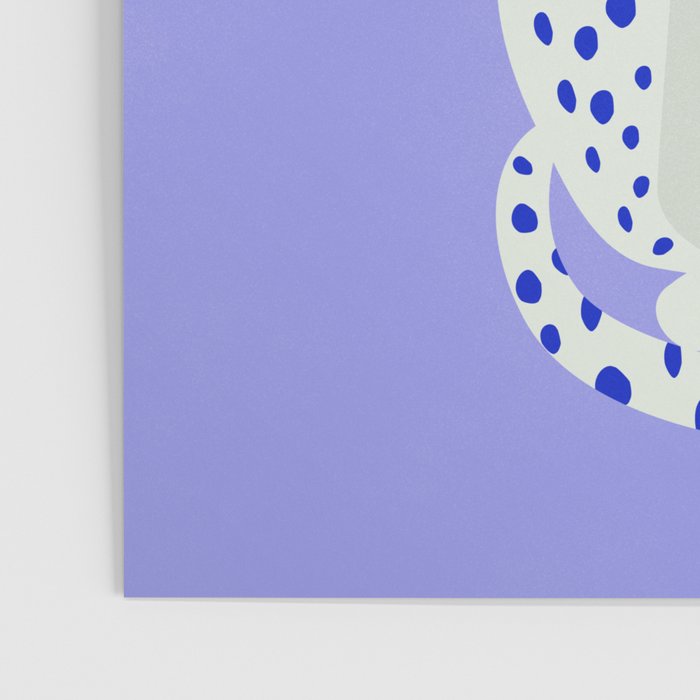 Periwinkle Cheetah Poster Gallery Image 3