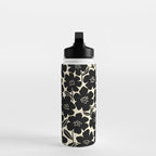 Black & White Blossom Water Bottle Gallery Image 3
