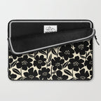 Black & White Blossom Laptop Sleeve Gallery Image 2