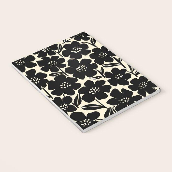 Black & White Blossom Notebook Gallery Image 3