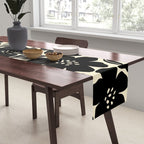 Black & White Blossom Table Runner Gallery Image 2