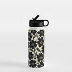 Black & White Blossom Water Bottle Gallery Image 1