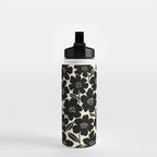 Black & White Blossom Water Bottle Gallery Image 2