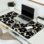 Black & White Blossom Desk Mat Gallery Image 2
