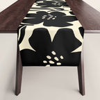 Black & White Blossom Table Runner Gallery Image 1