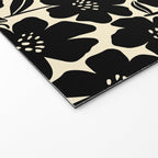 Black & White Blossom Welcome Mat Gallery Image 2