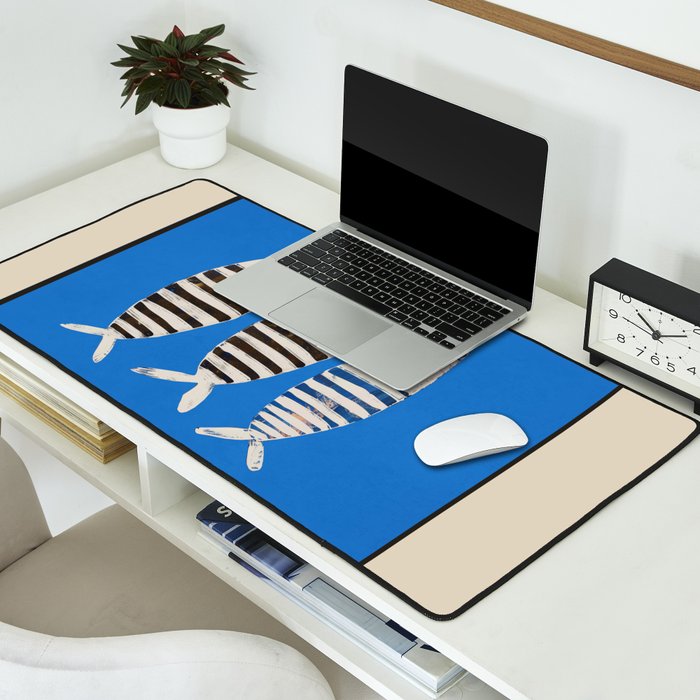 Bold Stripes Beneath the Surface Desk Mat Gallery Image 2