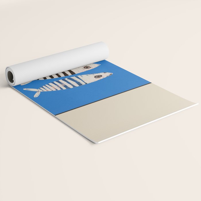 Bold Stripes Beneath the Surface Yoga Mat Gallery Image 2