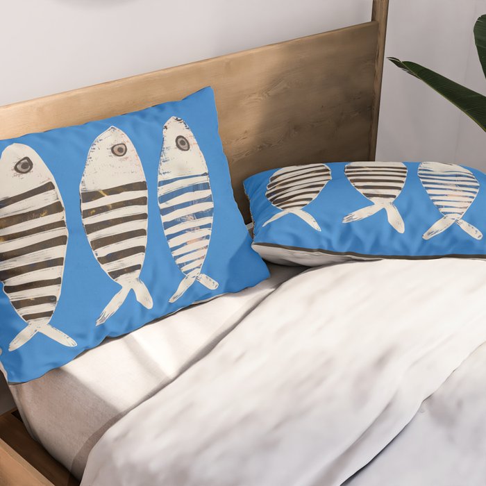 Bold Stripes Beneath the Surface Pillow Sham Gallery Image 2