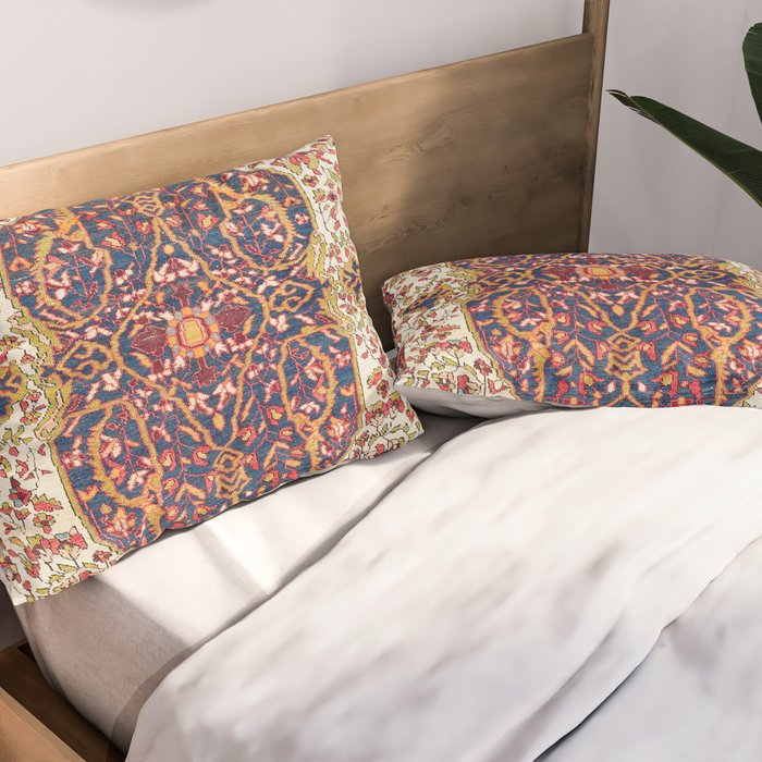Malayer West Persian Rug Print Pillow Sham Gallery Image 2