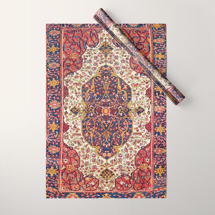Malayer West Persian Rug Print Wrapping Paper Gallery Image 1