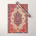Malayer West Persian Rug Print Wrapping Paper Gallery Image 1