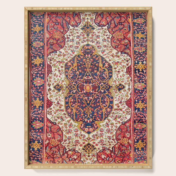 Malayer West Persian Rug Print Serving Tray Gallery Image 1