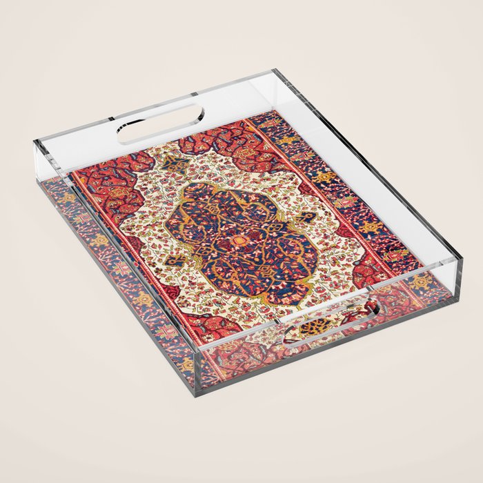 Malayer West Persian Rug Print Acrylic Tray Gallery Image 1