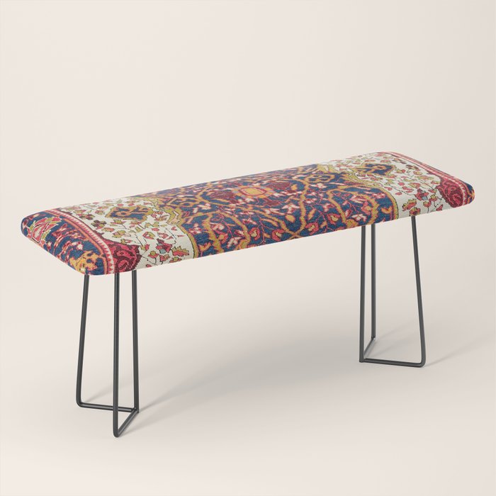 Malayer West Persian Rug Print Bench Gallery Image 1