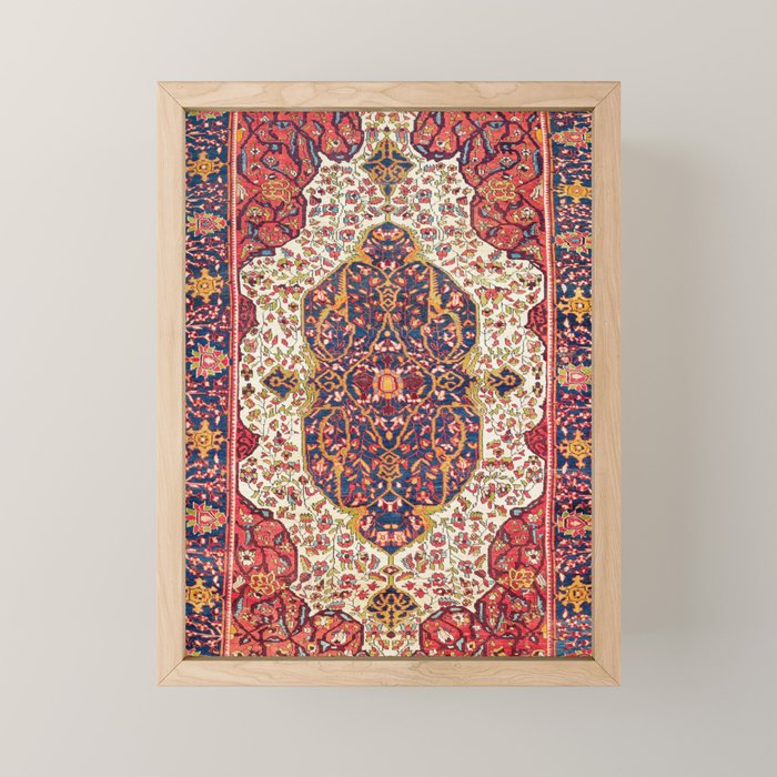 Malayer West Persian Rug Print Mini Art Print Gallery Image 1