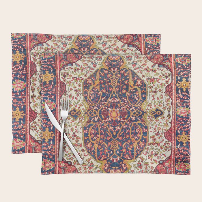 Malayer West Persian Rug Print Placemat Gallery Image 1