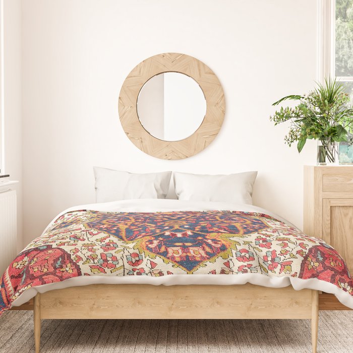 Malayer West Persian Rug Print Duvet Cover Gallery Image 3