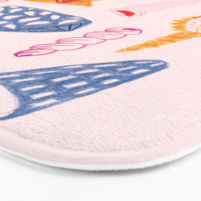 Tropical Seashells Bath Mat Gallery Image 3