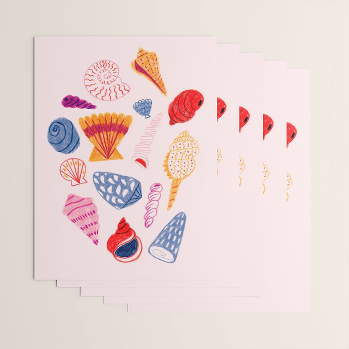 Tropical Seashells Wrapping Paper Gallery Image 3
