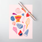 Tropical Seashells Wrapping Paper Gallery Image 1