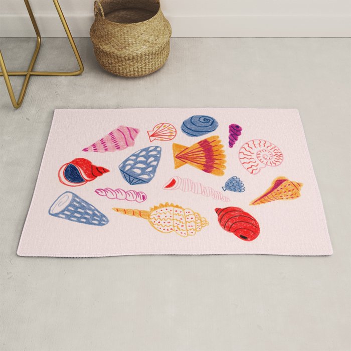 Tropical Seashells Rug Gallery Image 1