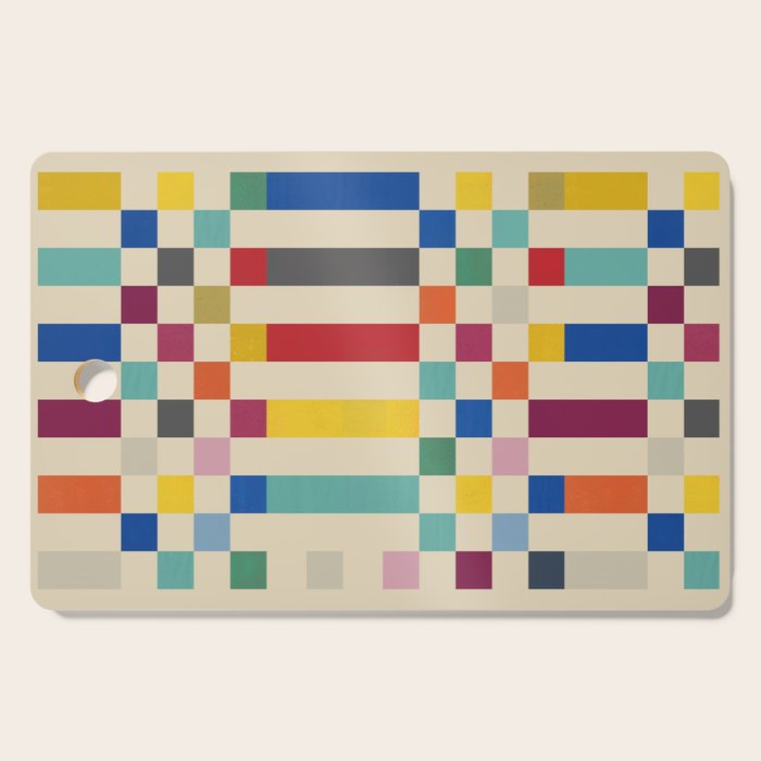 Modern Playful Checkered Abstract Cutting Board Gallery Image 1