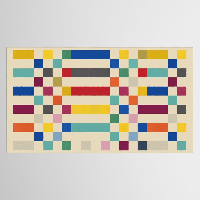 Modern Playful Checkered Abstract Tablecloth Gallery Image 2