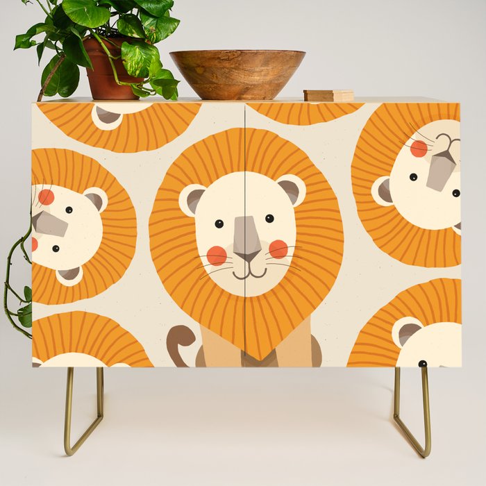 Lion, Animal Portrait Credenza Gallery Image 1