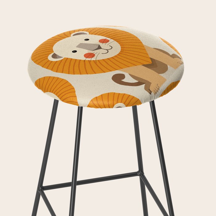 Lion, Animal Portrait Stool Gallery Image 2