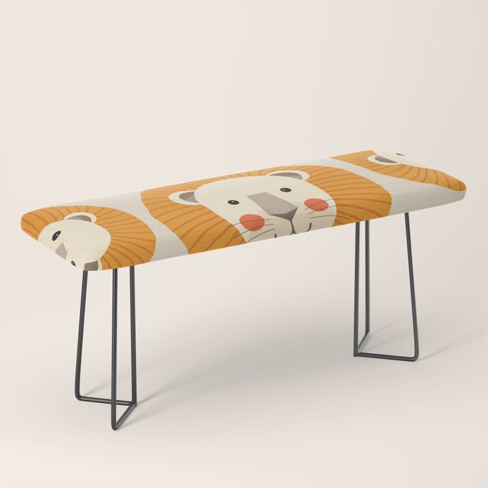 Lion, Animal Portrait Bench Gallery Image 1