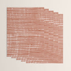 Rustic, Abstract Stripes Pattern in Terracotta Wrapping Paper Gallery Image 3