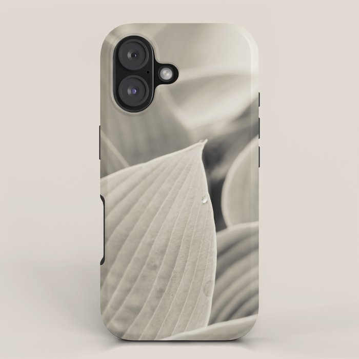Modern Minimalist Leaf Line Botanical Photograph iPhone Case Gallery Image 1