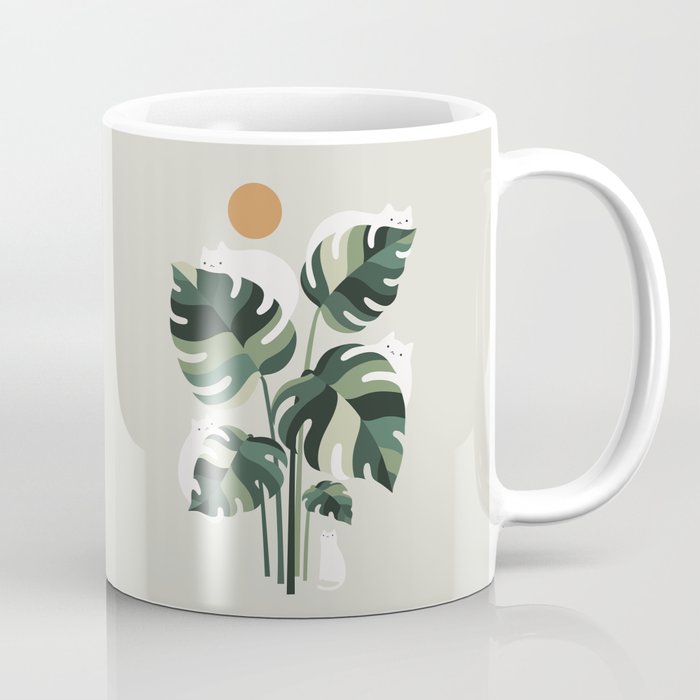 Cat and Plant 11 Coffee Mug Gallery Image 1