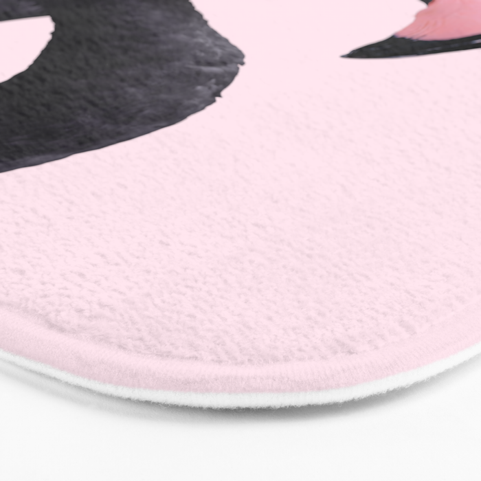 BLACK FLAMINGO Bath Mat Gallery Image 3