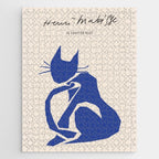 Henri Matisse 'The Night Cat' Blue Feline Abstract Figure Art Jigsaw Puzzle Gallery Image 1