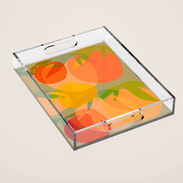 Spring Citrus #1 - Modern Art Print Acrylic Tray Gallery Image 1