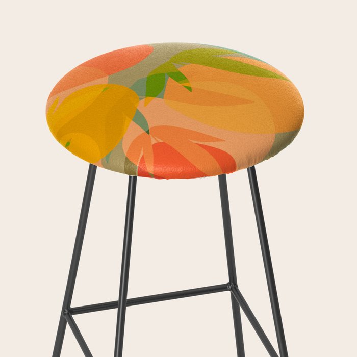 Spring Citrus #1 - Modern Art Print Stool Gallery Image 2
